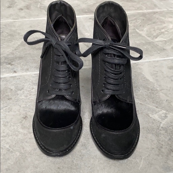 BURBERRY Prorsum Suede/fur Ankle boots - Picture 2 of 7